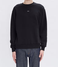 Load image into Gallery viewer, Boxy Sweat Micro Logo Black
