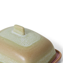 Load image into Gallery viewer, 70s ceramics butter dish, skyline
