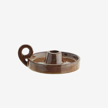 Load image into Gallery viewer, Stoneware candle holder
