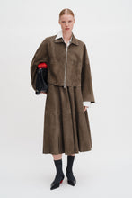 Load image into Gallery viewer, Suede Coach Jacket, Olive Green
