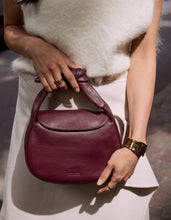 Load image into Gallery viewer, Coco Croissant Dark Cherry Soft Grain Leather
