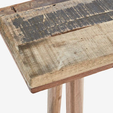 Load image into Gallery viewer, Recycled wooden console table 105x25x70 cm

