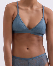 Load image into Gallery viewer, DARLING Unpadded comfy bralette, Greyed Blue
