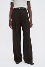 Load image into Gallery viewer, Darcey Wool Trousers, Dark Chocolate
