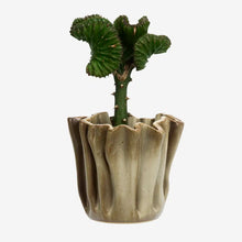 Load image into Gallery viewer, Stoneware flower pot, Beige
