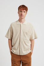 Load image into Gallery viewer, Gustav Crochet Jersey Shirt Oatmeal
