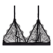 Load image into Gallery viewer, GWEN Lacy unpadded bralette, Black
