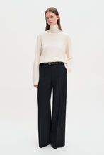 Load image into Gallery viewer, Harlow Wool Trousers, Black
