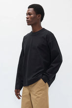 Load image into Gallery viewer, Isefjord Compact Cotton LS T-shirt, Black
