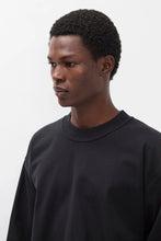 Load image into Gallery viewer, Isefjord Compact Cotton LS T-shirt, Black
