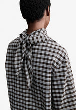 Load image into Gallery viewer, Jasmin tie-neck blouse, Marron
