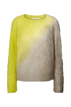 Laden Sie das Bild in den Galerie-Viewer, JASMIN Cross Dye Boxy-Pullover, Limeade Pelikan-Kombination

