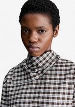 Load image into Gallery viewer, Jasmin tie-neck blouse, Marron
