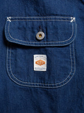 Load image into Gallery viewer, Jimmy Utility Denim Zip Jacket Blue
