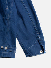 Load image into Gallery viewer, Jimmy Utility Denim Zip Jacket Blue
