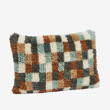 Load image into Gallery viewer, Hand woven wool cushion cover 40x60, Dusty blue
