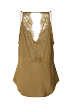 Load image into Gallery viewer, Jodie Sheer lace camisole, Hazelnut
