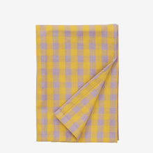 Laden Sie das Bild in den Galerie-Viewer, Checked kitchen towel, Yellow/lilac
