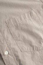 Load image into Gallery viewer, Kongshoved Poplin Micro Check Shirt, Oatmeal
