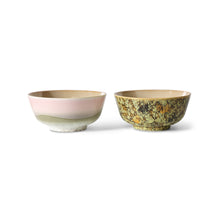 Laden Sie das Bild in den Galerie-Viewer, 70er Jahre Keramik-Ramen-Schale ascend (2er Set)
