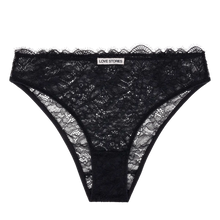 Load image into Gallery viewer, KYLIE Lacy mid-waisted briefs, Black

