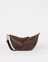 Load image into Gallery viewer, Leo Twisted Handle Chocolate Soft Grain Leather
