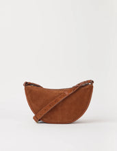 Load image into Gallery viewer, Leo Midi Crossbody Strap Bag, Cognac Suede
