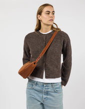 Load image into Gallery viewer, Leo Midi Crossbody Strap Bag, Cognac Suede
