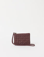 Load image into Gallery viewer, Lexi Mini, Dar Cherry Woven Soft Grain Leather
