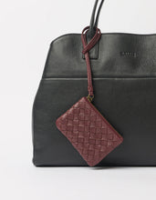 Load image into Gallery viewer, Lexi Mini, Dar Cherry Woven Soft Grain Leather
