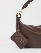 Load image into Gallery viewer, Lexi Mini, Chocolate Woven Soft Grain Leather
