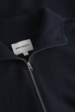 Load image into Gallery viewer, Links Cotton Linen Zip Jacket Dark Navy
