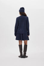 Laden Sie das Bild in den Galerie-Viewer, LUKA Patchwork knit cardigan, Indigo
