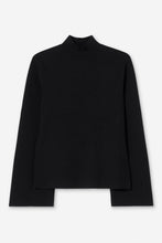 Load image into Gallery viewer, Milano Knit Mock Neck Top, Black
