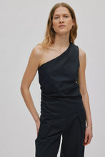 Laden Sie das Bild in den Galerie-Viewer, MIRHA One shoulder top, Black
