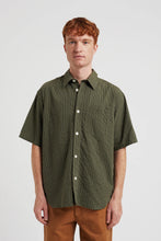 Load image into Gallery viewer, Ole Oversized Stripe SS Shirt Moss green
