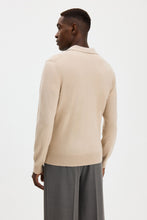 Load image into Gallery viewer, Knitted Polo Shirt, Pearl Beige
