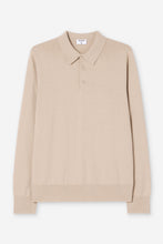 Load image into Gallery viewer, Knitted Polo Shirt, Pearl Beige
