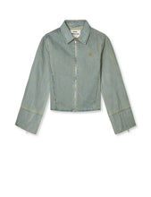 Laden Sie das Bild in den Galerie-Viewer, Rachel Cosy Jeansjacke, Vintage Blau
