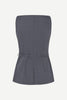 Sahelly vest 16178, Dark grey mel.