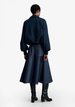 Laden Sie das Bild in den Galerie-Viewer, Salome taffeta bomber jacket, Navy blue
