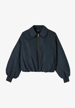 Laden Sie das Bild in den Galerie-Viewer, Salome taffeta bomber jacket, Navy blue
