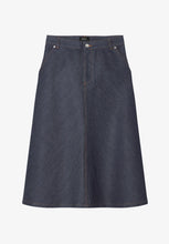Load image into Gallery viewer, Seaside flared skirt, Indigo blue
