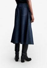 Load image into Gallery viewer, Seaside flared skirt, Indigo blue
