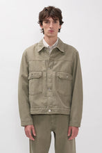 Load image into Gallery viewer, Storadal Resist Dyed Twill Type II Jacket, Vetiver
