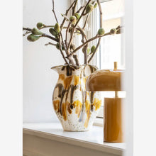 Load image into Gallery viewer, Stoneware vase, Offwhite/Mustard
