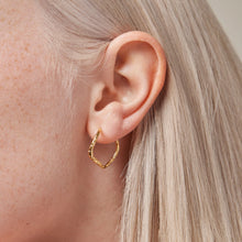 Load image into Gallery viewer, Sway Hoops 925S Gold plated

