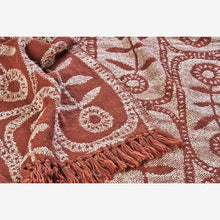 Load image into Gallery viewer, Reversible recycled cotton throw 125x175 cm
