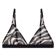 Load image into Gallery viewer, UMA Comfortable triangle bralette, Classic Zebra
