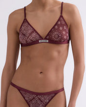 Load image into Gallery viewer, UMA triangle bralette, Bordeaux
